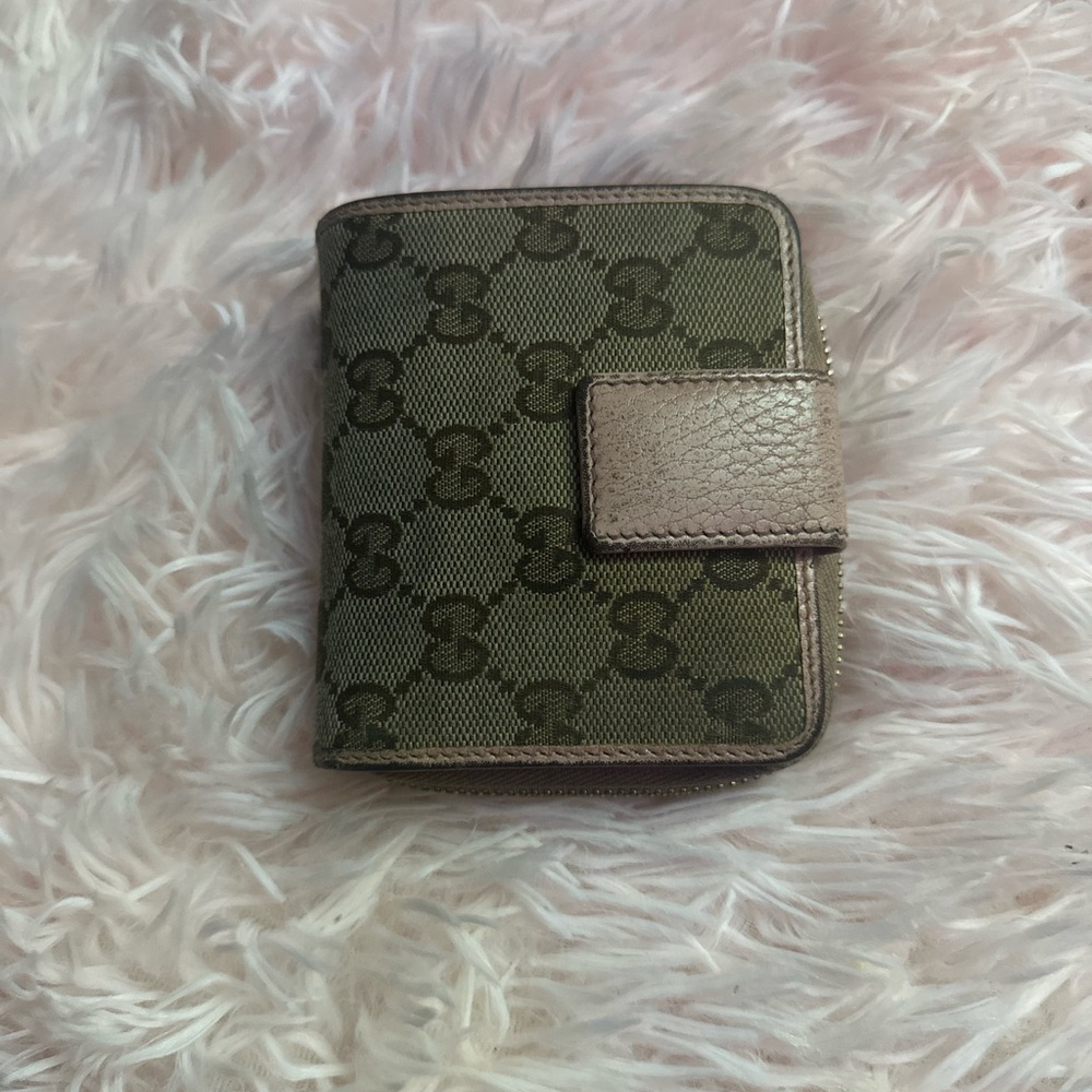Gucci monogram/pink wallet - Picture 1 of 6